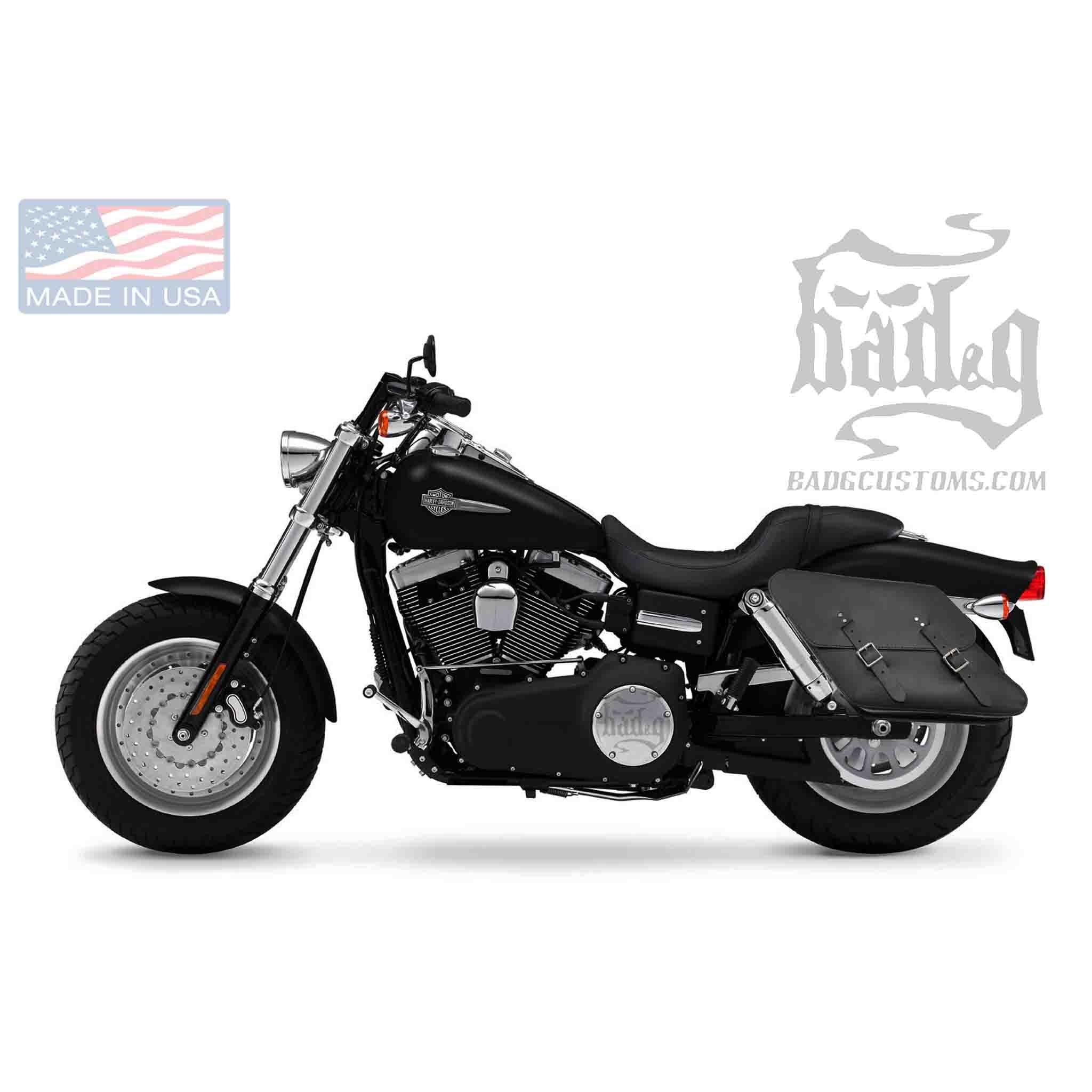 Upgrade your Harley-Davidson® Dyna with the DL051 Dyna Left Side Solo Bag. Hand crafted in USA with premium leather and top quality hardware. Durable and stylish, it's the perfect saddlebag for your motorcycle.