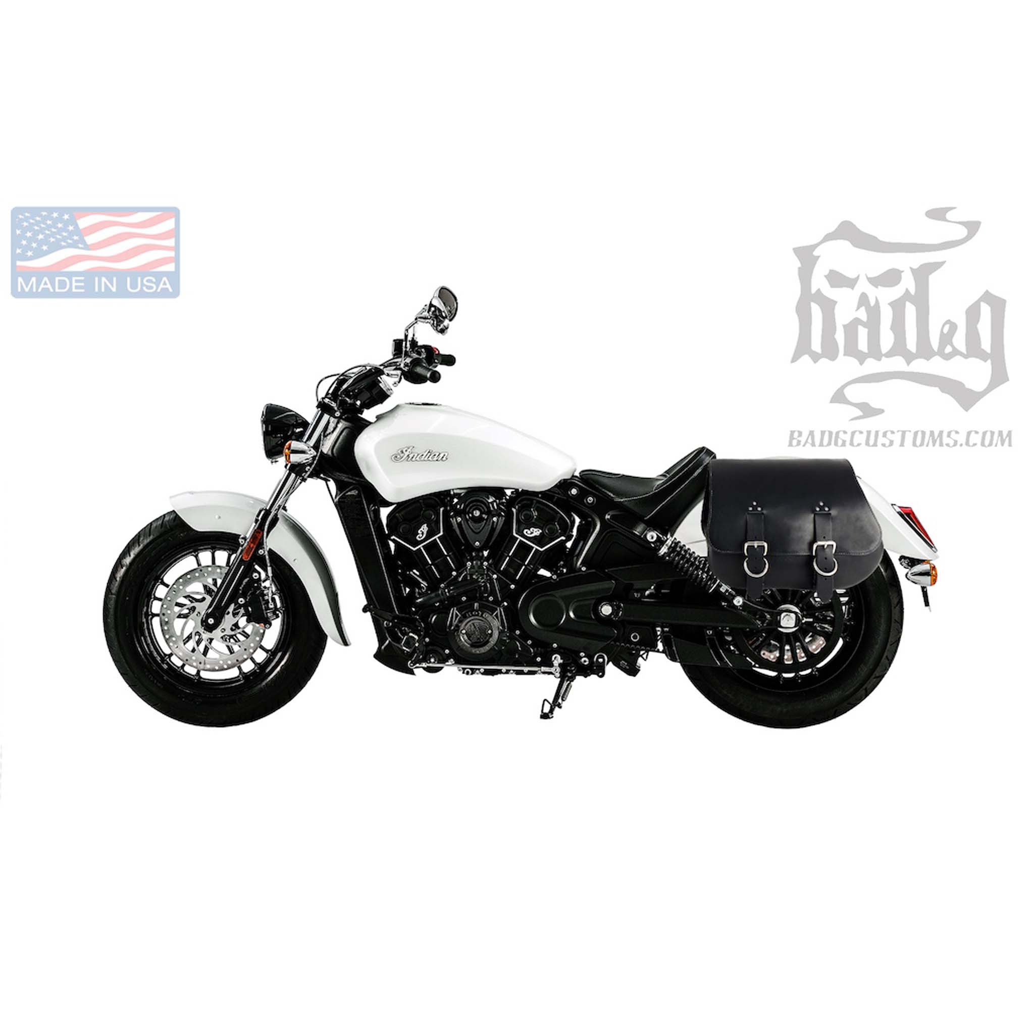 Upgrade your ride with the IS01 Heavy Duty Saddlebags. Hand crafted in USA with premium veg tan steer hide leather and stainless steel hardware. Durable and stylish, they are the perfect fit for your motorcycle.