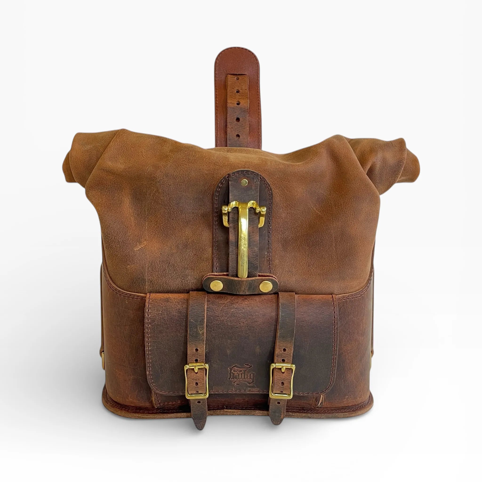 Universal Leather Rolltop Pannier - URP01 (Solo Bag)